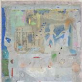 梁铨 妈妈 1989-1990 色、墨宣纸拼贴 117×74cm