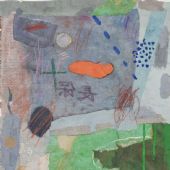 梁铨 中国册页组画 1989 色、墨宣纸拼贴 45×35cm