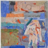 梁铨 中国册页组画 1991 色、墨宣纸拼贴 35×45cm