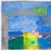 梁铨 中国册页之一 色，墨，宣纸混合技法 34×44cm 1991