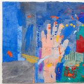 梁铨 中国册页之三 色，墨，宣纸混合技法 34×44cm 1991