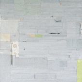 梁铨 心中的河 三联画 宣纸，水墨，色，茶汁混合技法于亚麻布 180×120cm 2009-2010