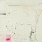 梁铨 千里马 2011 茶、色、墨、宣纸拼贴 90×120cm