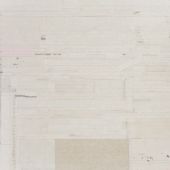 梁铨 《喝茶的日子之四》 2012 茶、色、墨宣纸拼贴于亚麻布 80×120cm