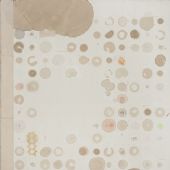 梁铨 茶日记201301 100x80cm 茶、色、墨、宣纸拼贴 2013