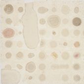 梁铨 茶的回忆之二 2008 茶、色、墨、宣纸拼贴45×53cm