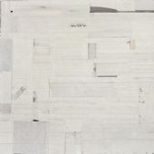 梁铨 《向倪云林致敬》 2013 墨，宣纸拼贴 90×120cm