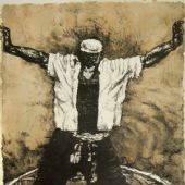 黄河的传说（石版）50x70cm  2001年