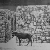 家乡的风景之二（石版）70x47cm 1990年