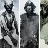 《幸存者之一》（版画）110x150cm 李晓林2009