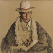 泽库青年（色粉）54x47cm 2005年