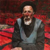 巴依克大爷（油画）50x60cm 李曉林 2012年