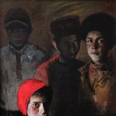 陌生人（油画）150x80cm 李晓林 2011年