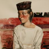 中学生胡西娜瑪（水彩）54x48cm  李晓林 2011年