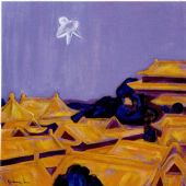 广军  北京风情  100×100cm  2005