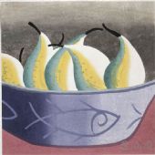 广军  秋果 水印木刻 80cm x80cm