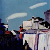 广军 斜阳  80×100cm  2006