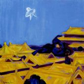 广军  北京风情  100×100cm  2005