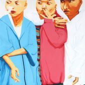 上瘾，布面油漆，300×200cm，2007年