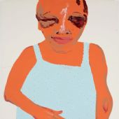 《small flower》油漆亚麻布250x180cm2007年