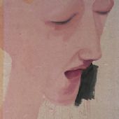 《黑梦》2006年 纸本丙烯 148x75cm