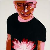 《花事》油漆亚麻布250x180cm2007年