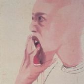 《惊》2006年 纸本丙烯 148x75cm