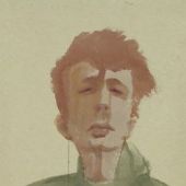 《枯涩》2004年275x65cm水粉、丙烯、麻纸