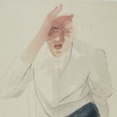 《秘密》2004年220x110cm 丙烯、麻纸