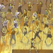 《每天五分钟》《朝北的楼房》石版画46.5x39.5cm1996年