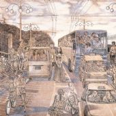 《团城》石版画46.5x39.5cm1998年