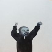 《无题》46.5x43cm水彩、墨、宣纸