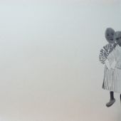 《无题》46.5x43cm水彩、墨、宣纸