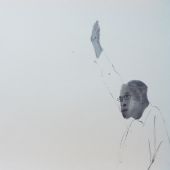 《无题》46.5x43cm水彩、墨、宣纸