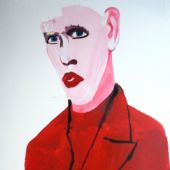 《心魔》1996年183x90.5cm油漆 亚麻布