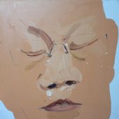 《知识分子》2006年 油漆亚麻布80x60cm