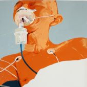 《oxygen-poor》油漆亚麻布250x180cm2007年