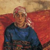 《奥莉娅》布面油画90×53cm 2002年