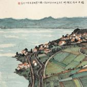 瑞士日内瓦湖畔，136x68，2013