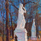 雕像，58cm×67.5cm，油画，2012 年