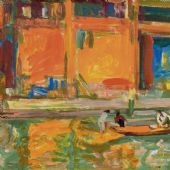 凤凰小镇，45cm×57cm，油画，2014 年