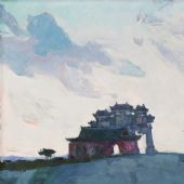 佛国普陀，51cm×61cm，油画，1995 年