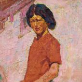 佛堂前，48cm×37.5cm，油画，2008 年