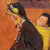 负，60cm×60cm，油画，2008 年