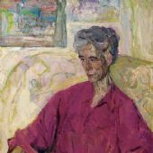 画家张钦若，100cm×80cm，油画，1995 年