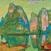 漓江，58cm×67cm，油画，2013 年