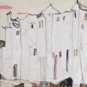 泊，60cm×50cm，油画，1989 年