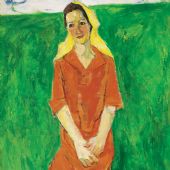 草地上，117cm×98cm，油画，2006 年