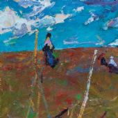 草原，50×60cm，油画，2012年