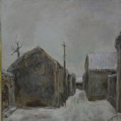 胡同系列4  布面油画   70x80cm 1986